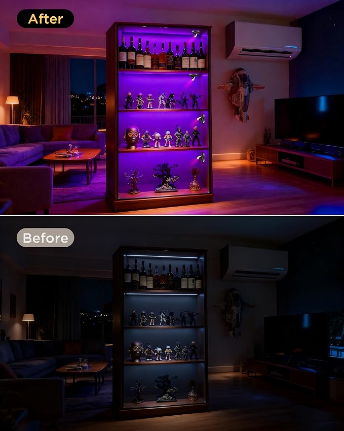 Zetunlo Spot Lights Indoor RGB Spotlight: Rechargeable Color Changing Wireless - Image 2
