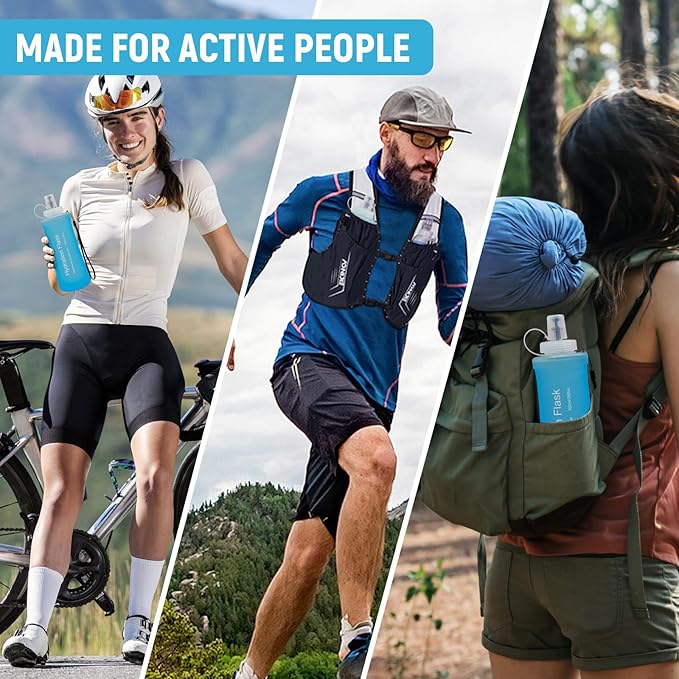 Soft Flask 700ML, TPU Collapsible Soft Water Bottle - Image 6