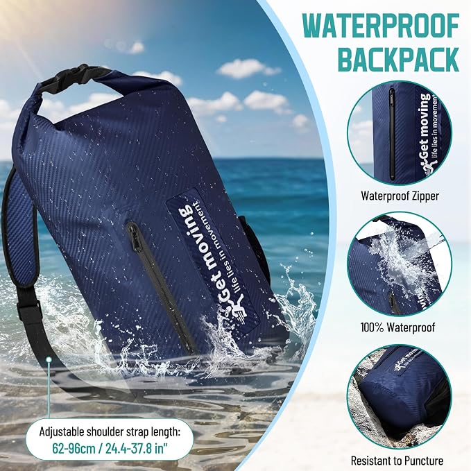 BKNOOU Dry Bag Waterproof Backpack - Image 3