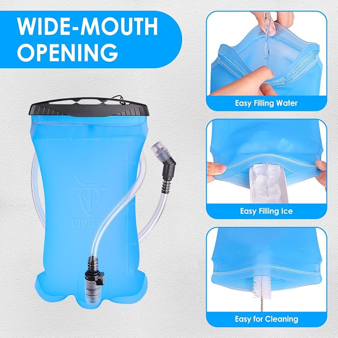 UTOBEST Hydration Bladder, 1.5L TPU Water Bladder BPA Free, Wide Opening - Image 5