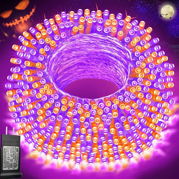 Pooqla Halloween Lights, 66 ft 200 LED Indoor Outdoor Halloween String Lights by Pooqla