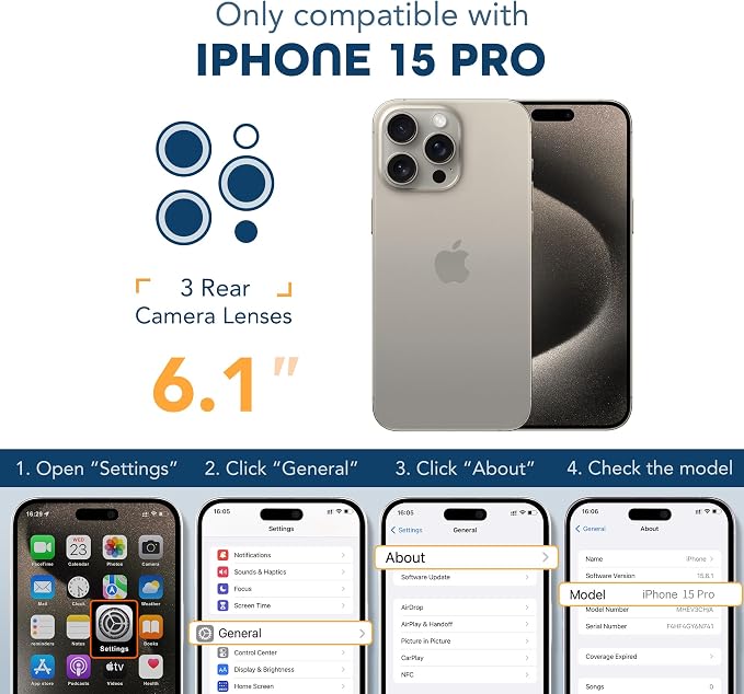 TIESZEN for iPhone 15 Pro Case, Compatible - Image 8