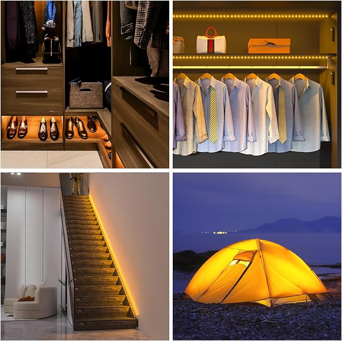 WOBANE Motion Activated LED Strip Light, Rechargeable Magnetic Battery Box - Image 5