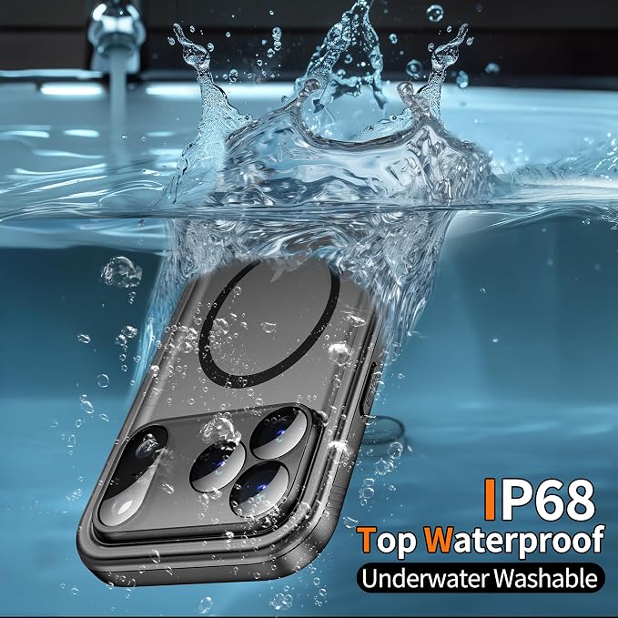 Cozycase for iPhone 17 Pro Max Waterproof Case Full-Body Bumper Shockproof - Image 3