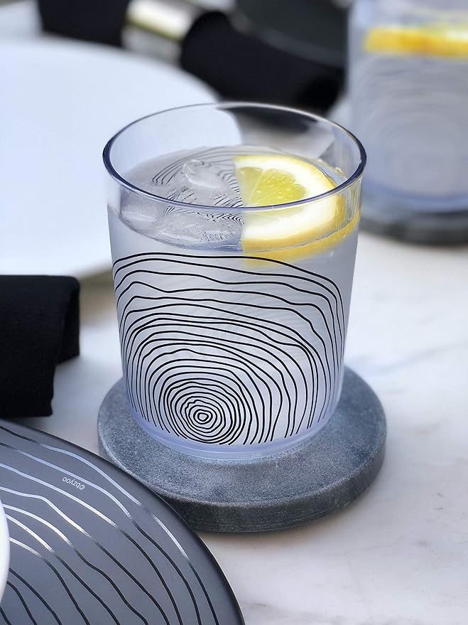bzyoo BPA-Free Designed Dishwasher Safe 14 oz Plastic Tumbler Set which is - Image 2