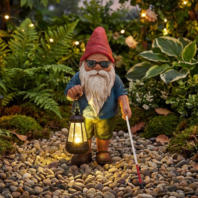 Garden Gnome Outdoor Statue -10.2 inches Outdoor Decor - Image 6
