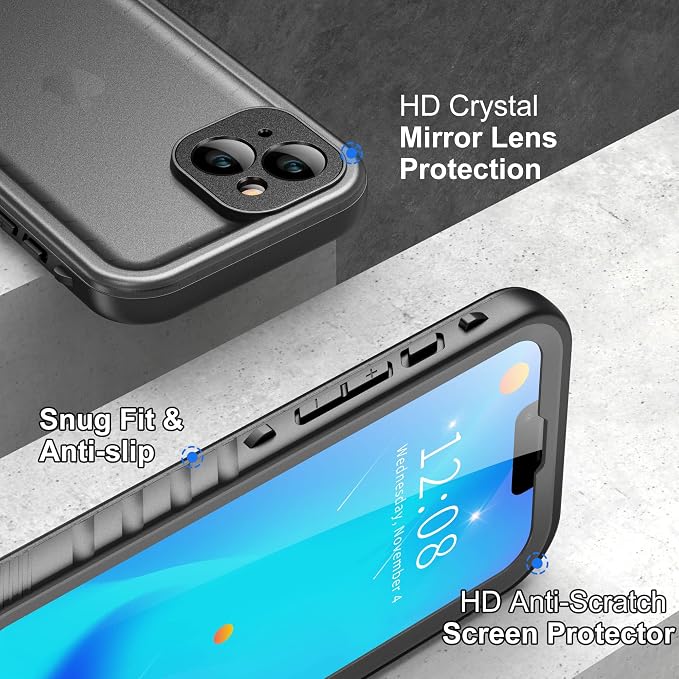 SPORTLINK Waterproof Case for iPhone 13, Shockproof Dustproof 13 Phone Case - Image 7