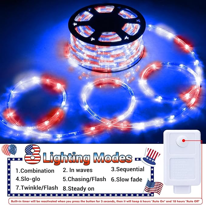 150ft LED Rope Lights Outdoor, 1080 LED Flexible Tube Lights - Image 4