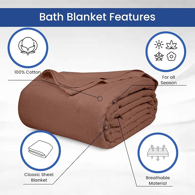 Linteum Textile Supply 100% Cotton Hospital Patient Bath Blanket, Bed Bath Sheet - Image 3