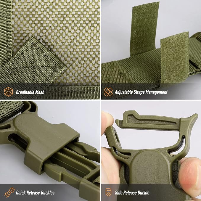 WYNEX Tactical Molle Admin Pouch of Double Layer Design, Admin Pouches Molle - Image 5