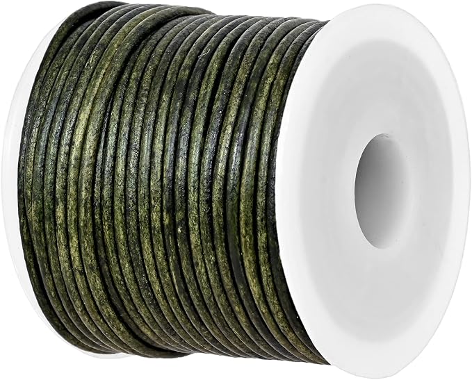 GENIQUE Real/Genuine Round Leather String Cord by GENIQUE