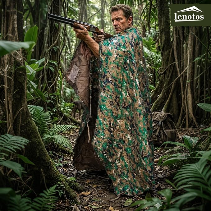 Lenotos Woobie Blanket, Thermal Insulated Military Poncho Liner, Water-Resistant - Image 7