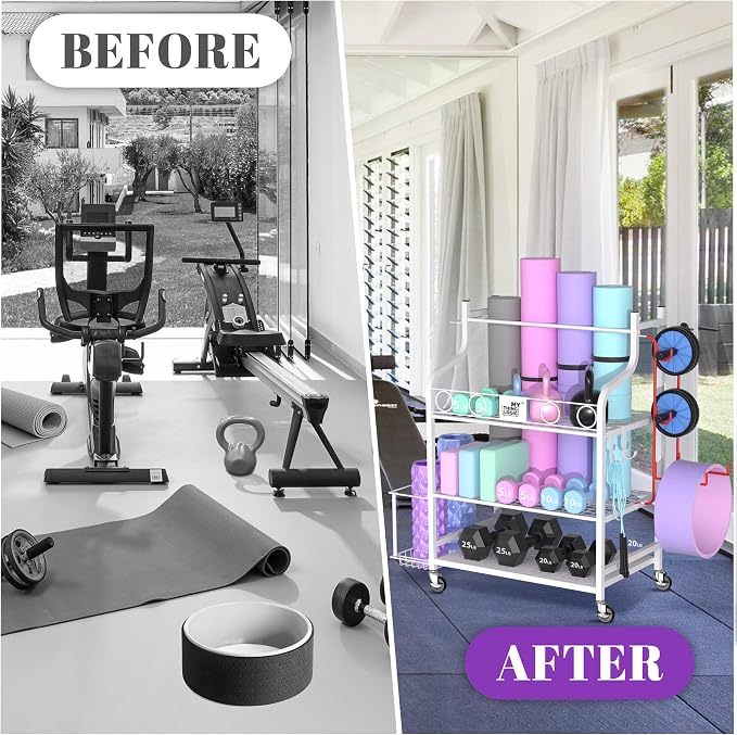 Mythinglogic Yoga Mat Storage Racks, Home Gym Storage Rack - Image 8