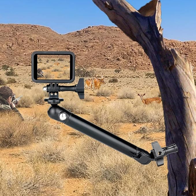 2-Ball-Head Adjustable Outdoor Phone Trail Action Camera Hunting Video - Image 3