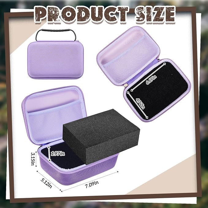 Relaxweex EVA Hard Case with Customizable Foam 7.1 x 4.7 x 3.1 Inch Protective - Image 2