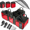 XL Trunk Organizer 4-Section Modular System – Extra Large Car Cargo Storage by DURABLEZ
