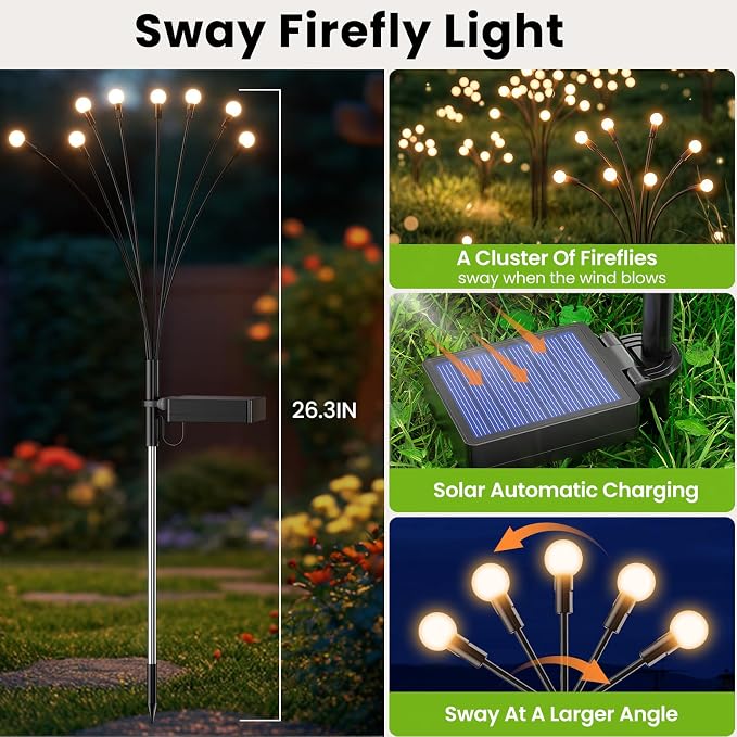 Solar Lights Outdoor, Solar Lights Outdoor Waterproof - Image 4