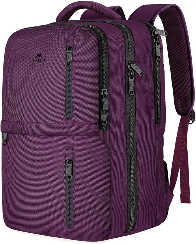 MATEIN Travel Backpack for Women, Extra Large 40L Carry on Backpack, Water - Image 9