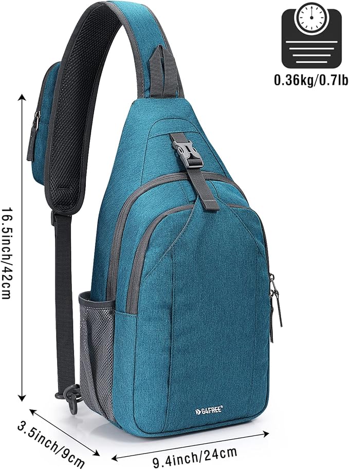 G4Free Sling Bag RFID Blocking Sling Backpack Crossbody Chest Bag Daypack - Image 3