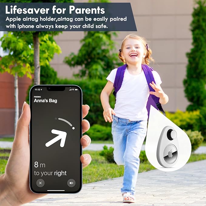 for Airtag Holder for Kids Hidden 4 Pack GPS Tracker Case, Anti-Removal for - Image 5