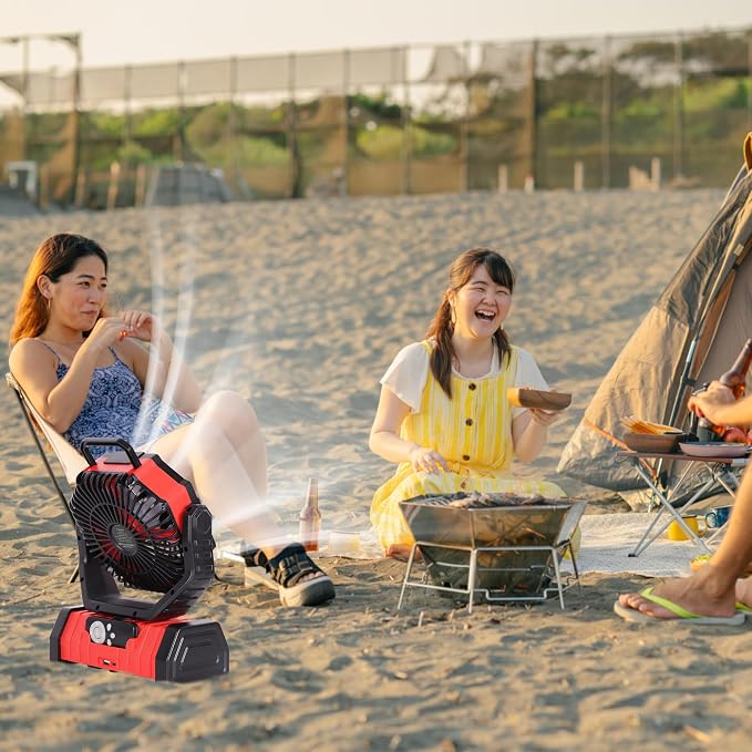 Battery Powered Fan Portable, 20000mAh Rechargeable Camping Fan - Image 7
