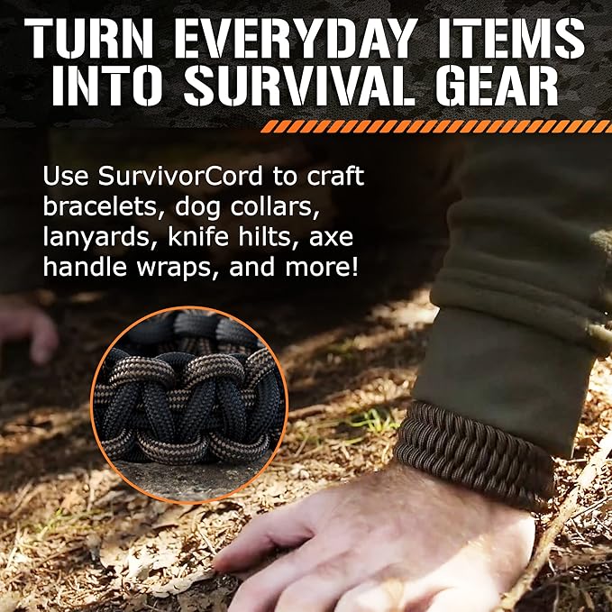TITAN Survival Patented Paracord 550 - 25ft - Image 4