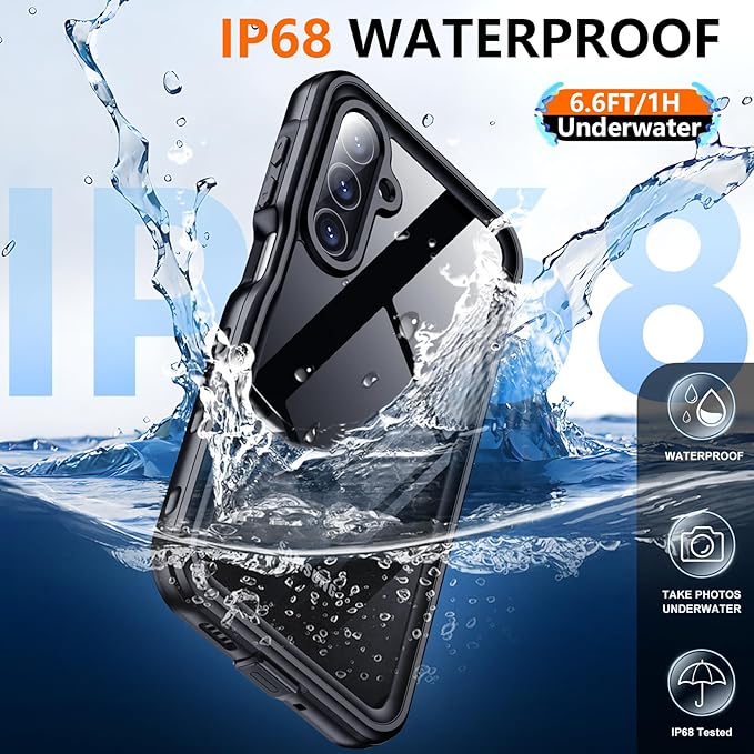 SPIDERCASE for Samsung Galaxy A16 5G Case Waterproof, Built-in Screen & Camera - Image 2