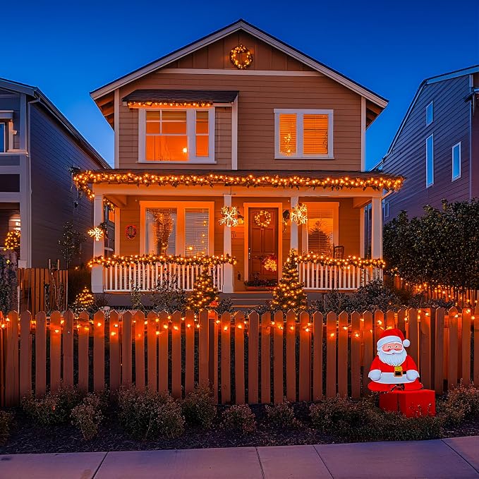 JMEXSUSS 150 LED Orange Halloween Lights Indoor Outdoor, Connectable Christmas - Image 7