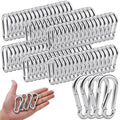 200Pack M5 Spring Snap Hooks Carabiner, 3/16" Heavy Duty Carabiner Clips Chain by REDOVANT