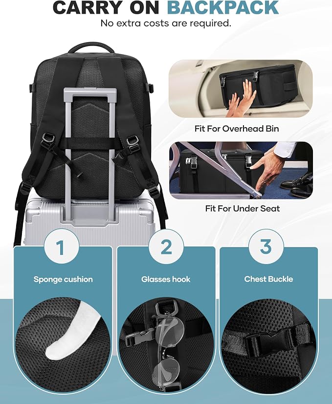 coofay Large Vacuum Backpack Travel - Image 7