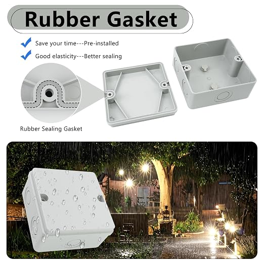 SuperInk Outdoor Junction Box IP66 Waterproof Electrical Enclosure 4.2 x 4.2 x - Image 4