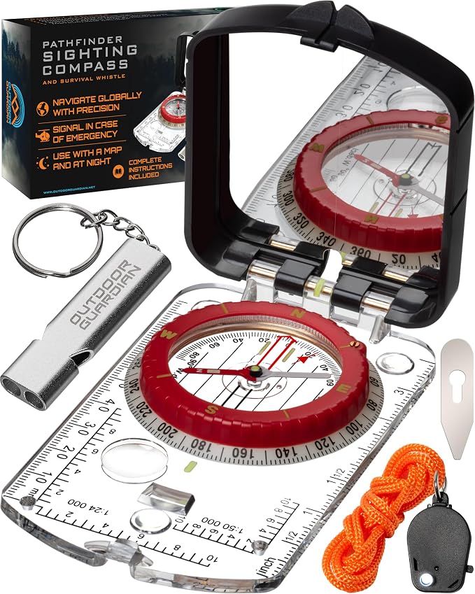 Pathfinder Sighting Compass by Outdoor+Guardian