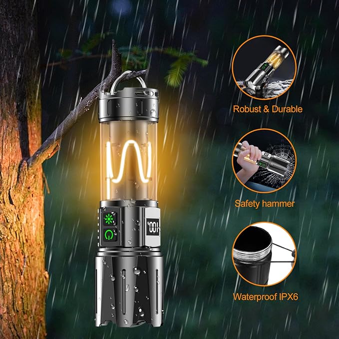 Super Bright Flashlight High Lumens 100000 Rechargeable, Powerful 50W LED - Image 8