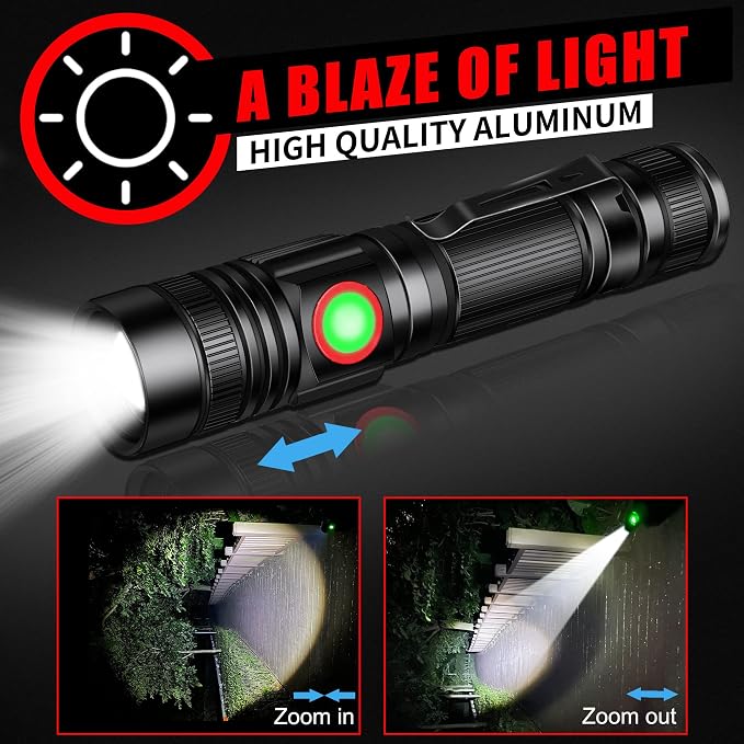 DARKBEAM LED Flashlights Rechargeable USB 2000 High Lumens, Small and Bright - Image 2