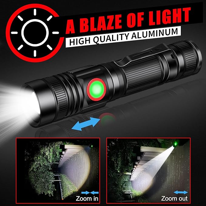 DARKBEAM LED Flashlight Rechargeable USB 2000 High Lumens, Small and Bright - Image 2