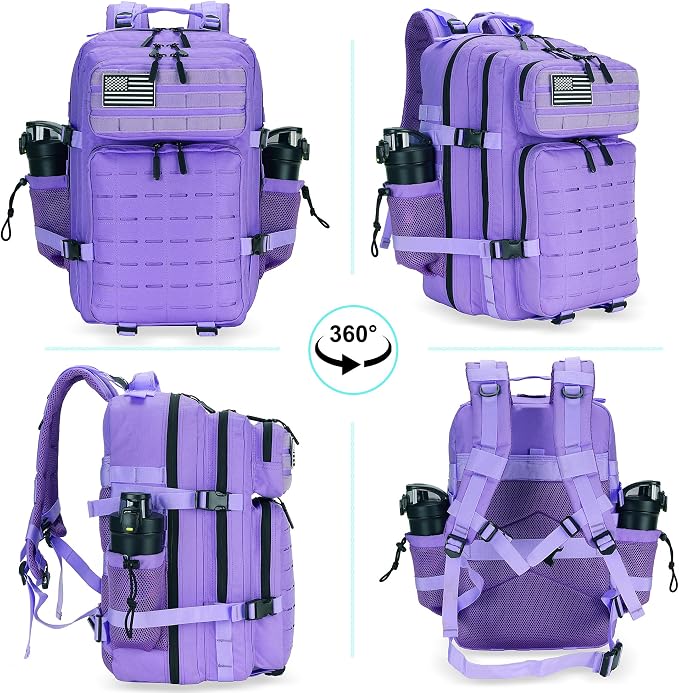 Military Tactical Backpack 45L/25L 3 Day Assault Pack Molle Daypack Hiking - Image 7