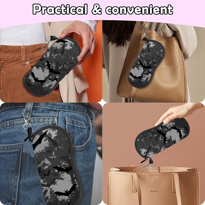 Glasses Case Sunglasses Eyeglass Soft Case Zipper Light Neoprene Pouch - Image 7