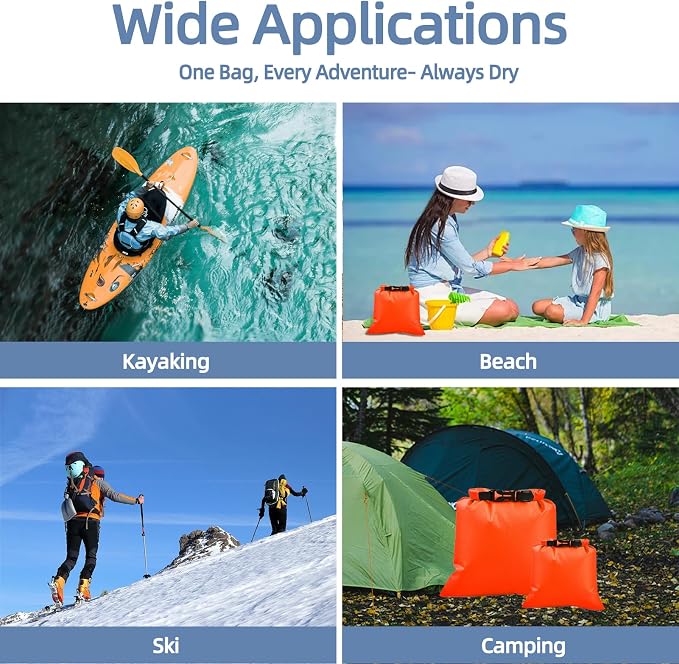 6PCS Dry Bags Waterproof, Lightweight Dry Bags - Image 6