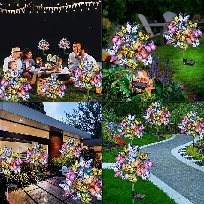 Adecorty Solar Garden Lights Outdoor Waterproof Decorative Solar Lights Outdoor - Image 4