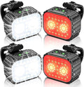 Cuvccn Bike Lights Super Bright, Rechargeable Bicycle Lights Set Multiple Modes by Cuvccnfocusonbikelights