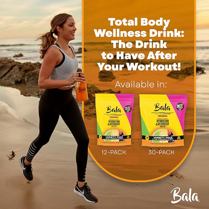 Bala Total Body Wellness Drink Mix, Hydrate & Recover Variety Pack, Lime & Berry - Image 5
