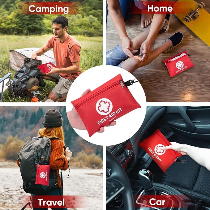PTEROMY 150 Piece Mini First Aid Kit, Portable Small Emergency Kits Compact 1st - Image 7