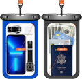 Lanhiem 10.5" Large Waterproof Phone Pouch, 2 Pack Universal IPX8 Waterproof by LanhiemHome