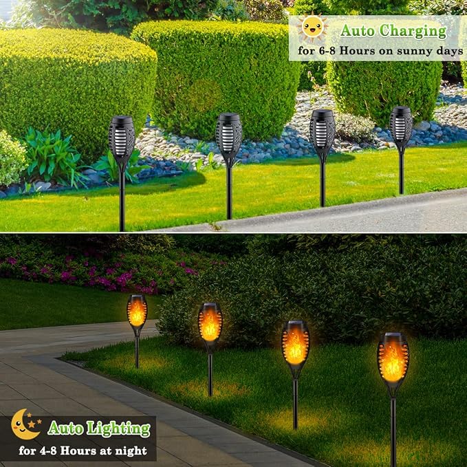 LNRYY Outdoor Solar Lights, Solar Garden Lights Waterproof - Image 3