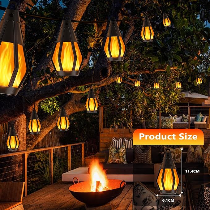 Solar String Lights for Outside, 44Ft Solar Patio Light - Image 5
