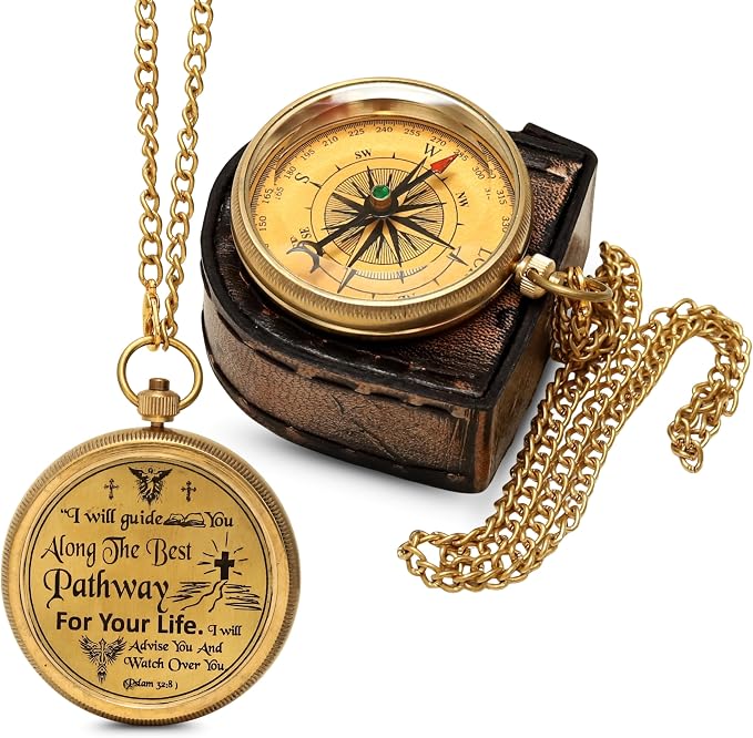 Handmade Brass Antique Compass - Image 9