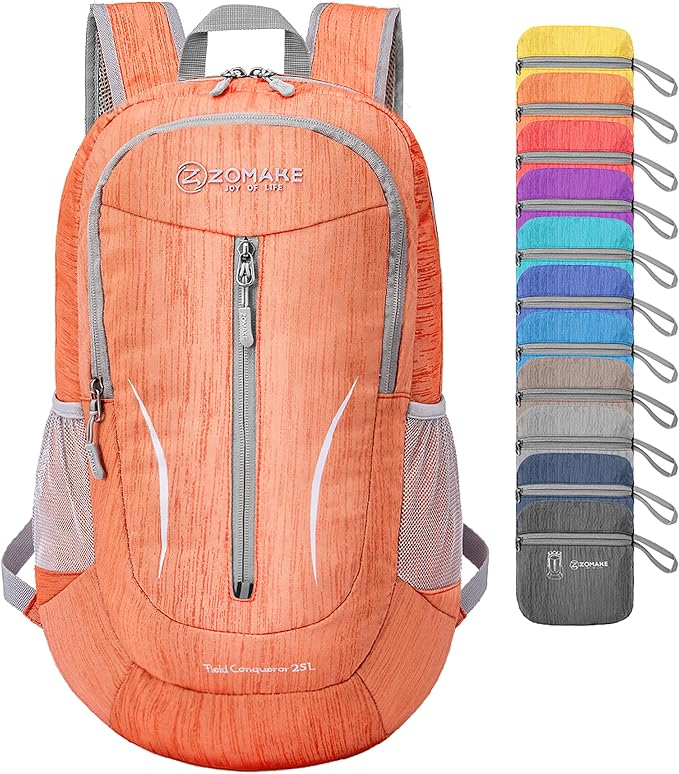 ZOMAKE 25L Ultra Lightweight Packable Backpack, Foldable Hiking Backpacks Water by ZOMAKE