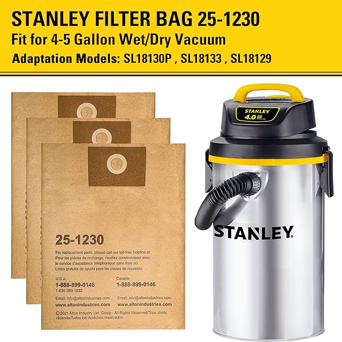 Stanley 25-1230 4-5 Gallon Disposable Filter Bag - Image 2
