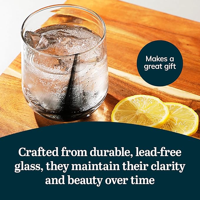 Libbey Ascent Black Ribbon 16 Piece Tumbler and Rocks Glass Set - Image 5