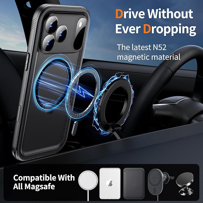 Cozycase for iPhone 17 Pro Waterproof Shockproof Dust Proof Case - Image 3